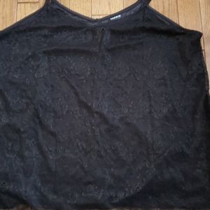 Torrid lined lace Cami with adjustable straps.